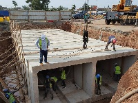 Newly constructed Mallam Junction storm drain