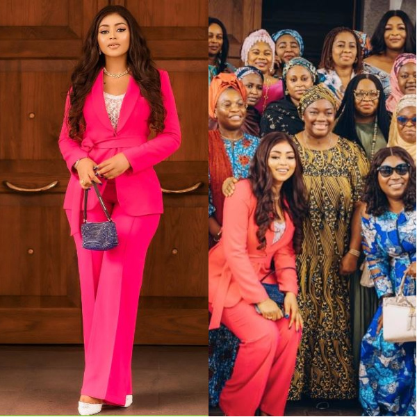 Regina Daniels and spouses of other senators