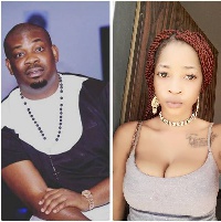 Bisola (R) and Don Jazzy