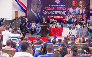 Mrs Bawumia speaking at the Ashanti Regional NPP Youth Wing Conference and Inauguration