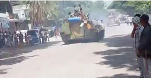 Tanks and armoured vehicles were filmed passing through Alamata after days of clashes Tanks and armoured vehicles were filmed passing through Alamata after days of clashes