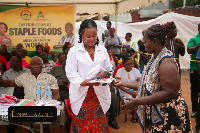 The MP among some of the residents