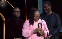 Nollywood actress, Patience Ozokwor won the Industry Merit Award at the AMVCAs