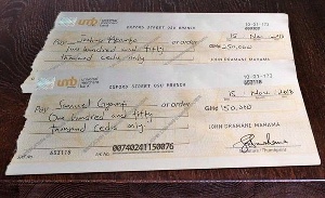 Mahama Fake Cheque