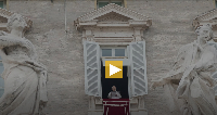 Pope Leo XIV delivers the Angelus noon prayer in St. Peter's Square at the Vatican, Sunday, Jan. 18