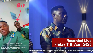 A picture showing the soldier at the church and his screenshot mourning his colleague