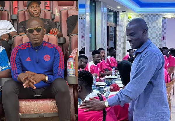 Haruna Iddrisu at the stadium and during a meeting with the playing body
