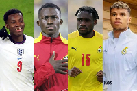 L-R Eddie Nketiah, Felix Afena-Gyan, Joseph Paintsil and Ransford-Yeboah Königsdörffer
