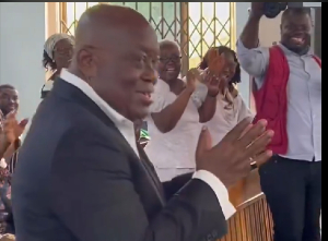 Former President, Nana Addo Dankwa Akufo-Addo dancing at the remembrance service