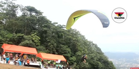 Many activities including paragliding attract thousands to Kwahu during Easter