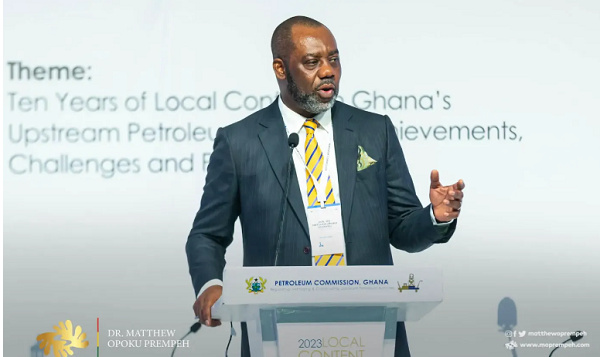 Energy Minister, Dr. Mathew Opoku Prempeh