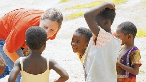 Southbury Principal Lindsay Allen recently returned from a trip to Ghana. (Handout /The Beacon-News)