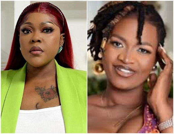 Media personality Mona Gucci (L) and Ayisha Modi (R)