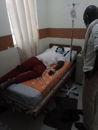 Kofi Agyei Asante undergoing treatment