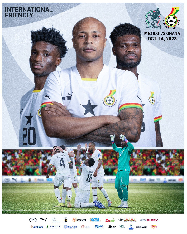 The Black Stars will face Mexico on Saturday, October 14