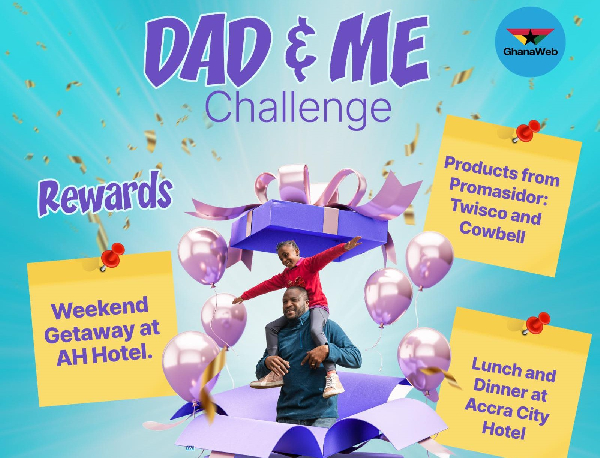 GhanaWeb launches heartwarming 'Dad & Me Challenge' ahead of Father's Day