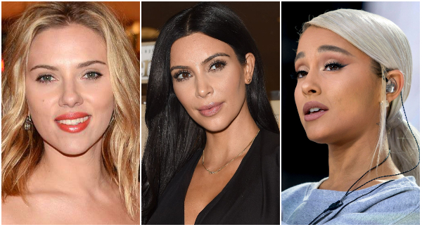 Scarlett Johansson, Kim Kardashian and Ariana Grande