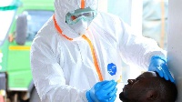 File Photo of a health worker in PPE
