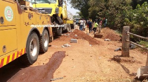 Ebony's accident has been blamed on a heap of sand left on the road by a contractor