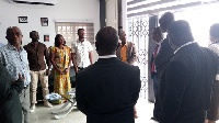 Kwesi Nyantakyi visited the family of the late Hearts midfielder