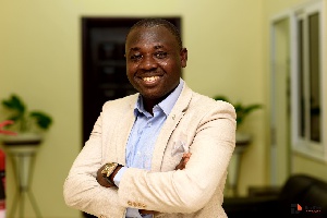 The writer, Oscar Bimpong