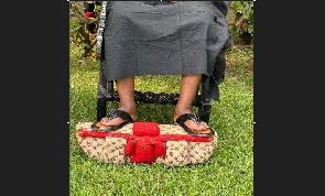 The supposed head of Nana Obiri on which the Dormaahene steps on during traditional events