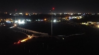 A picture of how the stadium looks after the power cut