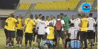 The Black Stars wrapped up their final training session in Cape Coast with some 'jama' songs