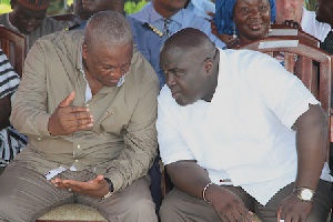 President John Mahama [L] and Chief of Staff, Julius Debrah