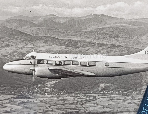 The aircraft was first registered in Ghana's post independence era