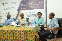 Prof Maxwell Owusu (2nd-L) spoke at the Seventh Kobina Sekyi Memorial Lecture