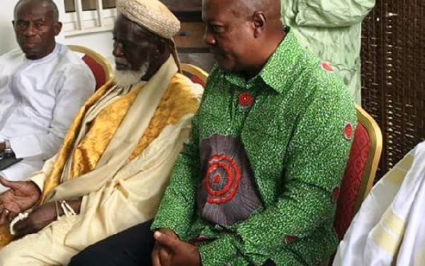 Chief Imam Sheikh Dr Osmanu Nuhu Sharubutu paid a courtesy call on President Mahama