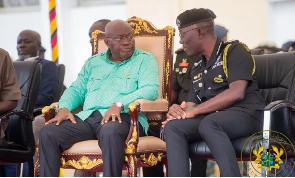 President Akufo-Addo with IGP Dampare