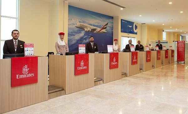 Emirates city check-in Port Rashid