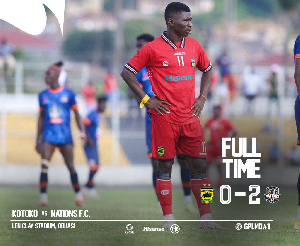 The defeat on Sunday is Kotoko's fourth consecutive loss