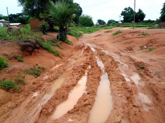 The Bukere road has been left to deteriorate since work came to a halt in 2016