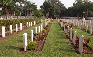 The project was commenced 2 years ago as an extension of the current military cemetery at Osu