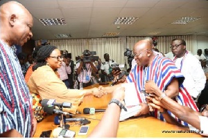 Nana Akufo-Addo at the Electoral Commission today. Credit instagram.com/nakufoaddo