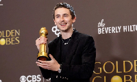 Timothée Chalamet wins best actor at the Golden Globes