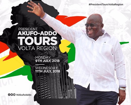 President Akufo-Addo will inspect ongoing projects in various parts of the Region