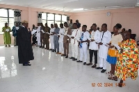 The inauguration ceremony of assembly members of Akrofuom District