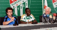 Agyemang Badu during his unveiling