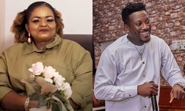 Actress Auntie Bee and Asamoah Gyan