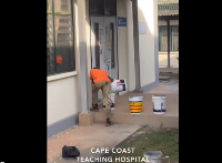 A footage of reported ongoing maintenance works at one of the health facilities