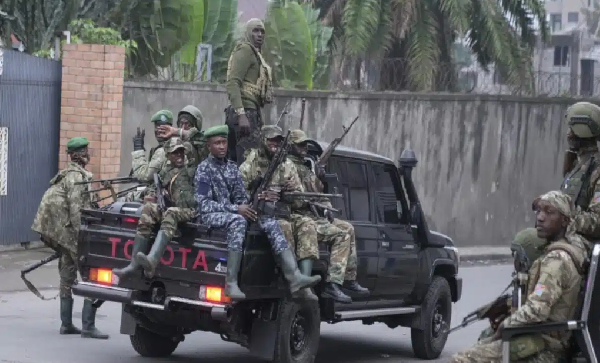 M23 rebels patrol the streets of Goma, Democratic Republic of the Congo