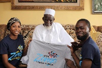 Executives of the Change for Zongo Youth presented branded t-shirt to the National Chief Imam