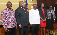 President Akufo-Addo, Martin Amidu and others after he was named Special Prosecutor