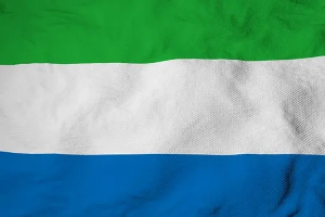 The Sierra Leone flag