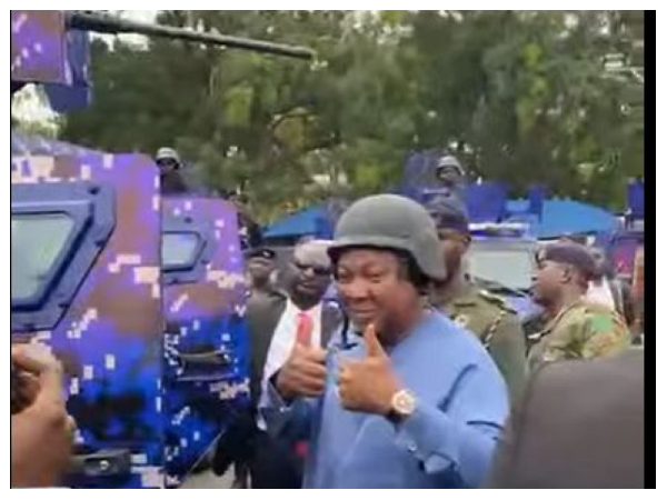 Watch the moment President Mahama drove the new Armored Cobra 4
