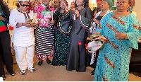 Dr Hanna Louisa Bissiw, the National Women’s Organiser (NDC) and some women faithful of the party